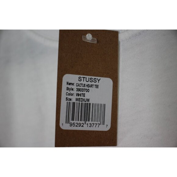 Stussy x Cactus Plant Flea Market Mens Medium Cactus Heart Tee T-Shirt NEW A1612 - Picture 4 of 6